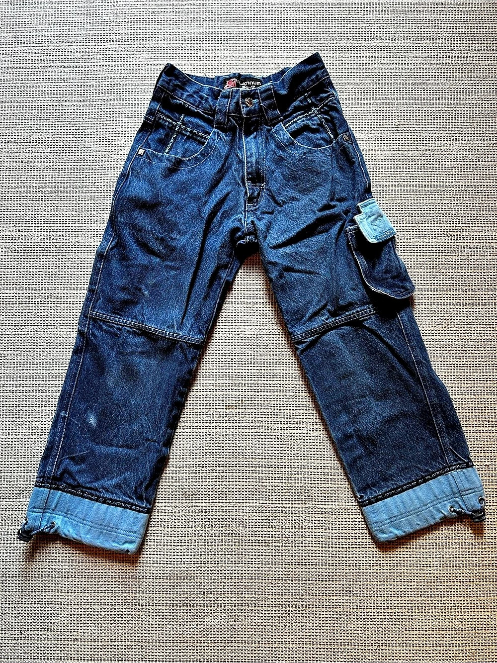 Y2K Platinum Boyz Cargo Jeans